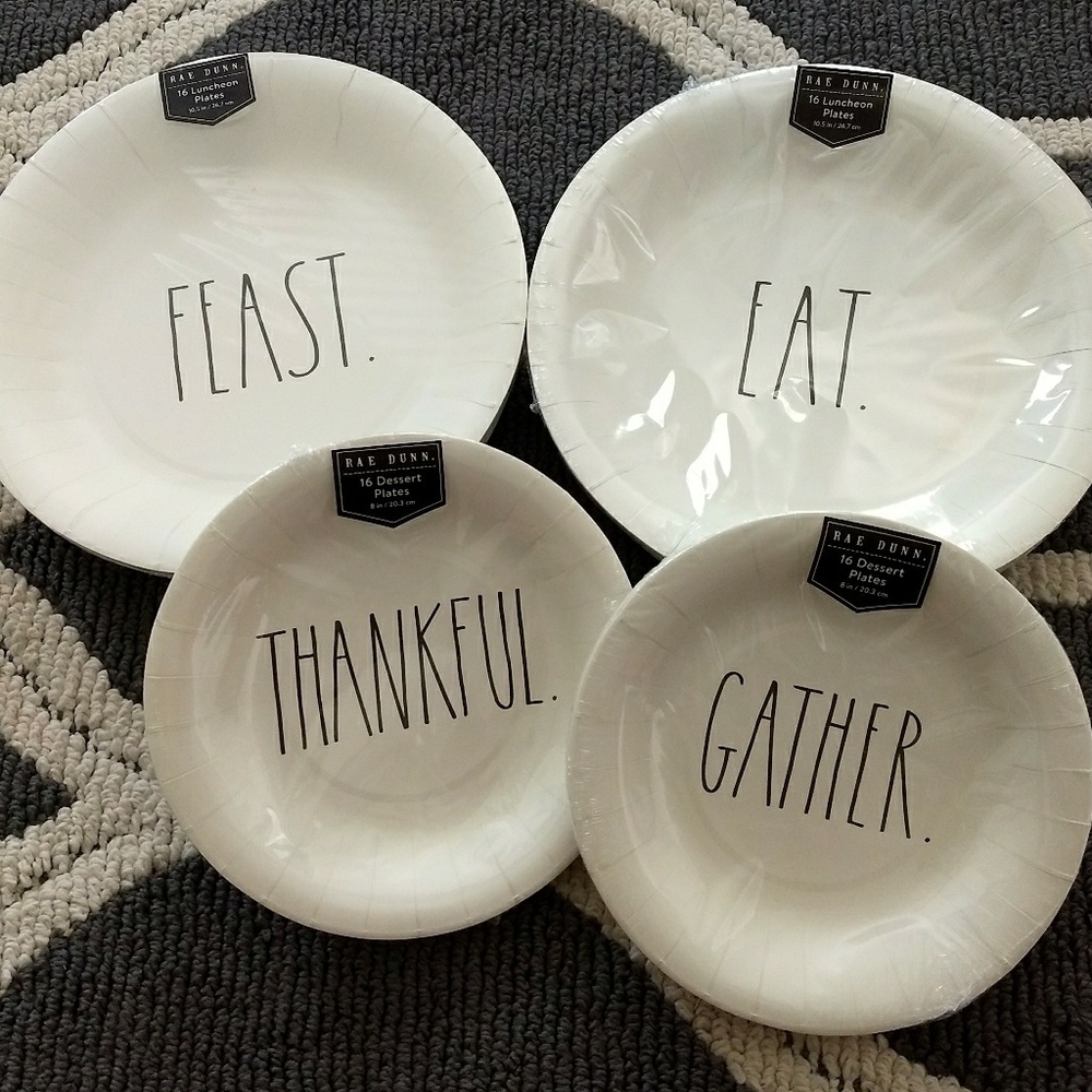 Rae Dunn paper plates
